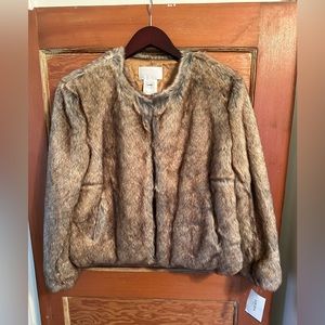 Faux Fur Jacket M/L